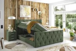 Boxspringbett RIO 180 x 200 cm grün