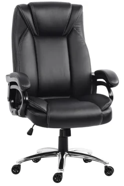 Bürostuhl AUSTIN schwarz/ chromfarbig