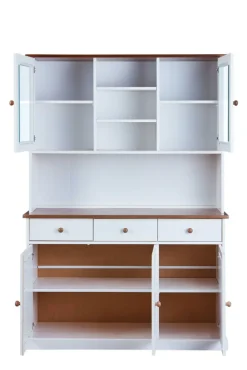 Buffet JACOB 6.2 weiß Massivholz / braun