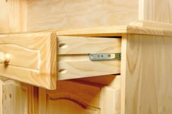 Buffet LUIS 130x198x43 cm Massivholz Kiefer Natur