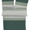 bugatti Satin-Bettwäsche 135 x 200 cm grün/grau