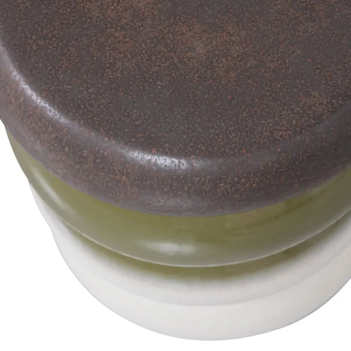 BULB Beistelltisch 34 x 44 cm rund grün mehrfarbig