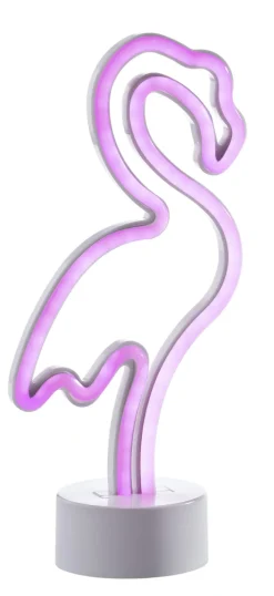 casaNOVA Akku LED Dekoleuchte FLAMINGO weiß /pink