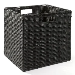 casaNOVA Aufbewahrungskorb faltbar 32 x 28 cm schwarz