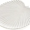 casaNOVA Dekoteller Fächerblatt 26 cm weiß