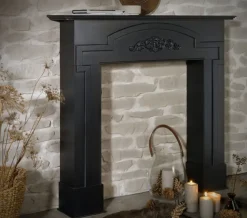 casaNOVA Kaminumrandung MITTERNACHT 122 cm schwarz