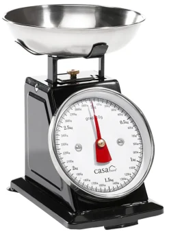 casaNOVA Küchenwaage Metall/Edelstahl schwarz