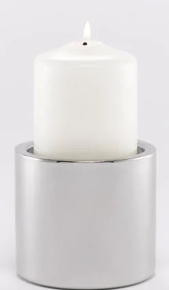casaNOVA Kerzenständer 10 cm Edelstahl