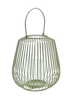 casaNOVA Laterne 23 cm grün