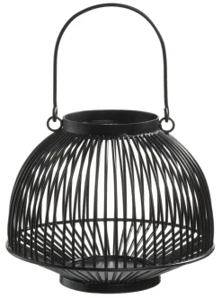 casaNOVA Laterne 18,75 cm schwarz
