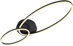 casaNOVA LED Deckenlampe VERSA schwarz