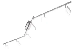 casaNOVA LED Deckenlampe mit 6 Spots REAL II silberfarbig