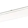 casaNOVA LED Deckenlampe SIMPLY 120 cm weiß /silberfarbig
