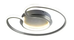 casaNOVA LED Deckenlampe CHICO nickelfarbig