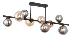 casaNOVA LED Retrofit Deckenlampe ESFERA schwarz /rauch /bernstein