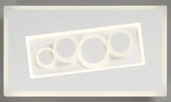 casaNOVA LED Wandleuchte MIO 38 x 21 cm weiß