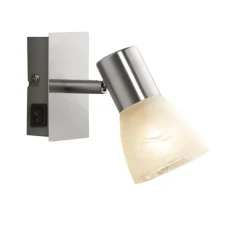 casaNOVA Retrofit Wandlampe 1 Spot JILL II Nickel