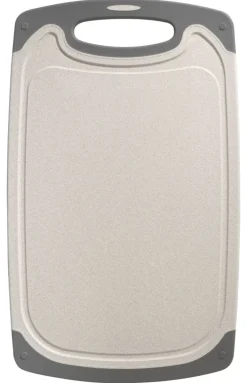 casaNOVA Schneidbrett 40 x 24 cm grau/ weiß
