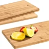 casaNOVA Schneidebrett 3er Set Bambusholz
