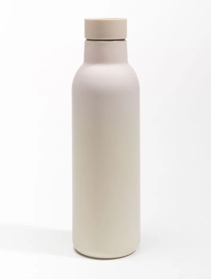 casaNOVA Trinkflasche 23 cm Edelstahl taupe
