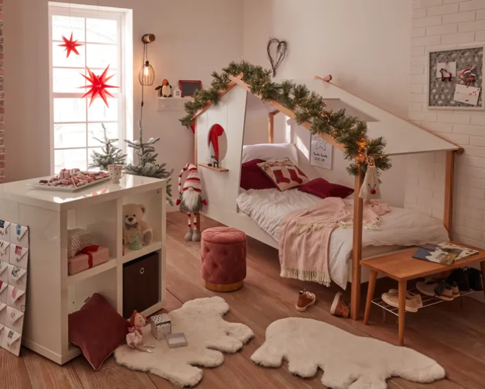 casaNOVA Weihnachten Kaffeetasse TANNENDUFT & LICHTERGLANZ weiß