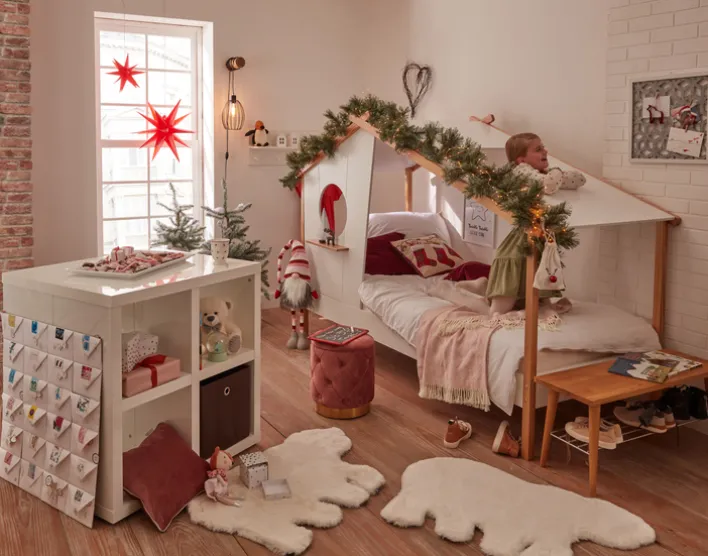 casaNOVA Weihnachten Kaffeetasse TANNENDUFT & LICHTERGLANZ weiß