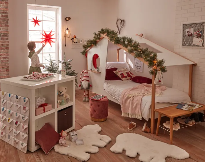 casaNOVA Weihnachten Kaffeetasse TANNENDUFT & LICHTERGLANZ weiß