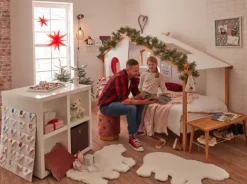 casaNOVA Weihnachten Kaffeetasse TANNENDUFT & LICHTERGLANZ weiß