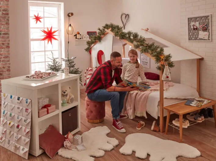 casaNOVA Weihnachten Kaffeetasse TANNENDUFT & LICHTERGLANZ weiß