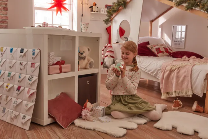 casaNOVA Weihnachten Kaffeetasse TANNENDUFT & LICHTERGLANZ weiß