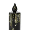 casaNova Weihnachten LED-Kerze 18 cm Schwarz