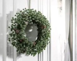 casaNOVA Weihnachtskranz Tannenzapfen 50 cm grün