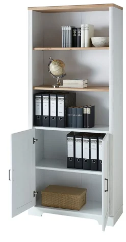CASAVANTI Aktenschrank JASMIN 86 x 204 cm Pinie hell/ Artisan Eiche