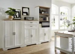 CASAVANTI Aktenschrank JASMIN 86 x 204 cm Pinie hell/ Artisan Eiche