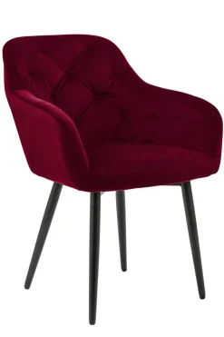 CASAVANTI Armlehnstuhl Samt rot