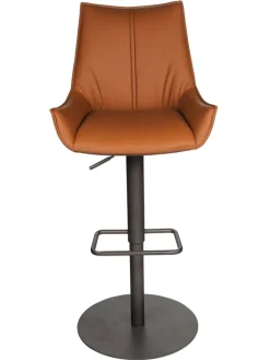 CASAVANTI Barhocker BEN mit Armlehnen braun/grau