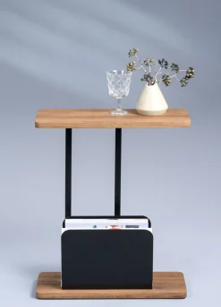 CASAVANTI Beistelltisch 50 x 60 x 20 cm Holznachbildung braun