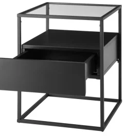 CASAVANTI Beistelltisch EVORA schwarz