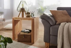 CASAVANTI Beistelltisch MUMBAI 60 x 36 cm Akazie