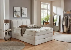 CASAVANTI Boxspringbett MILANO 140 x 200 cm beige