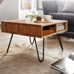 CASAVANTI Couchtisch 60 x 60 cm Akazie massiv