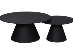 CASAVANTI Couchtisch 90 x 90 cm rund Glaskeramik bronzefarbig