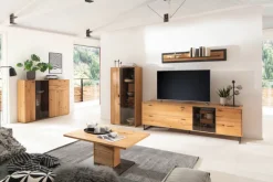 CASAVANTI Couchtisch ASSINI 110x65 cm Ast/Balkeneiche Anthrazit