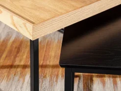 CASAVANTI Couchtisch 2er Set Schwarz/ Eiche