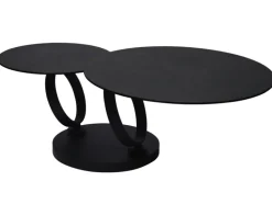 CASAVANTI Couchtisch 80x80(133,5 cm) Glaskeramik Anthrazit