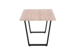 CASAVANTI Esstisch 160 x 90 cm Sonoma Eiche/schwarz