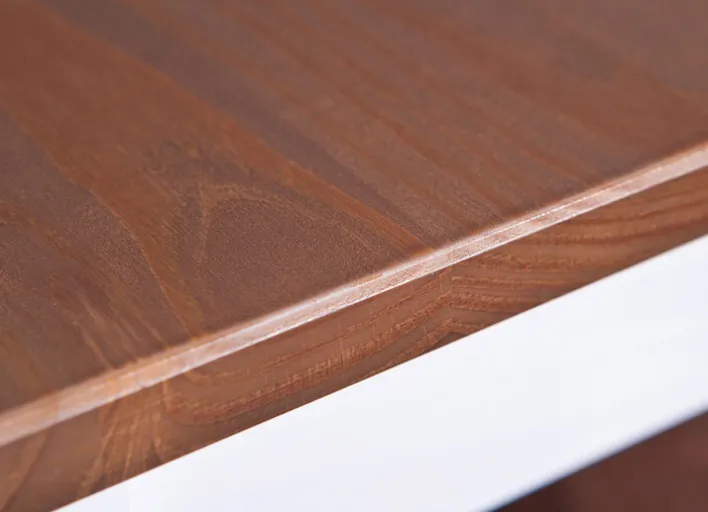 CASAVANTI Esstisch JACOB 1.2 weiß / Sepia-braun Massivholz 160 x 90 cm