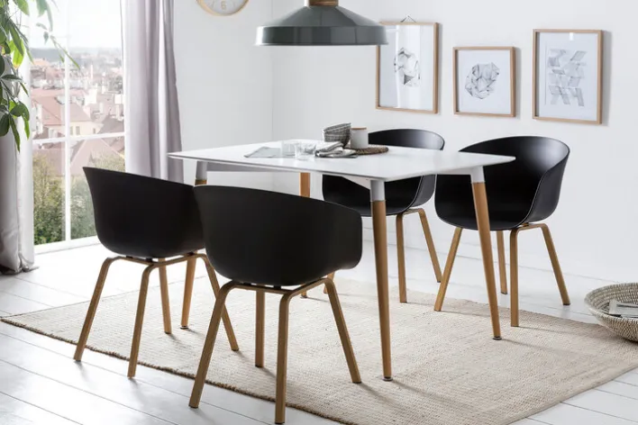 CASAVANTI Esszimmerstuhl 2er Set schwarz