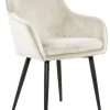 CASAVANTI Esszimmerstuhl Samt creme