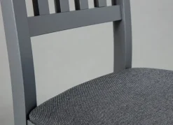 CASAVANTI Esszimmerstuhl NICLAS 7.1 2er Set Massivholz grau